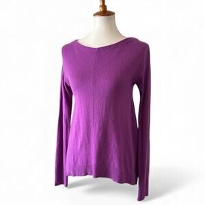 Diane von Furstenberg DVF Purple Wool Cashmere Sweater – Size S